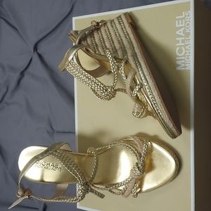 Michael Kors Gold Wedge